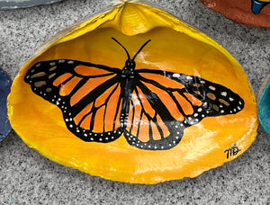 Yellow and orange monarch shell