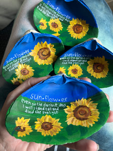 Sunflower field quote shell