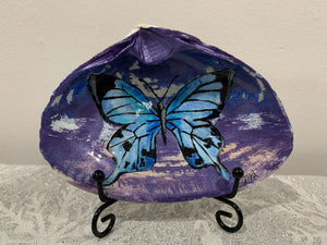Butterfly Shell (hand painted)