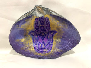 Hamsa Shell (hand painted)