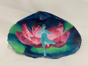 Tree Pose Yoga Shell (hand painted)