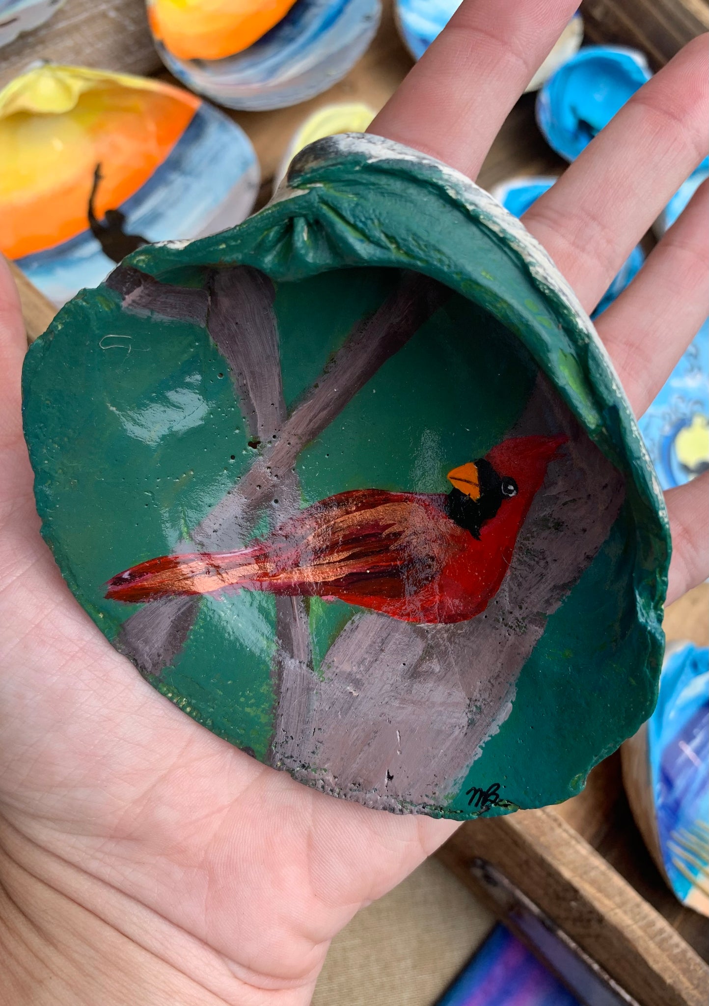 Cardinal (medium hand painted)