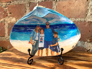 Family beach custom (photo overlay)