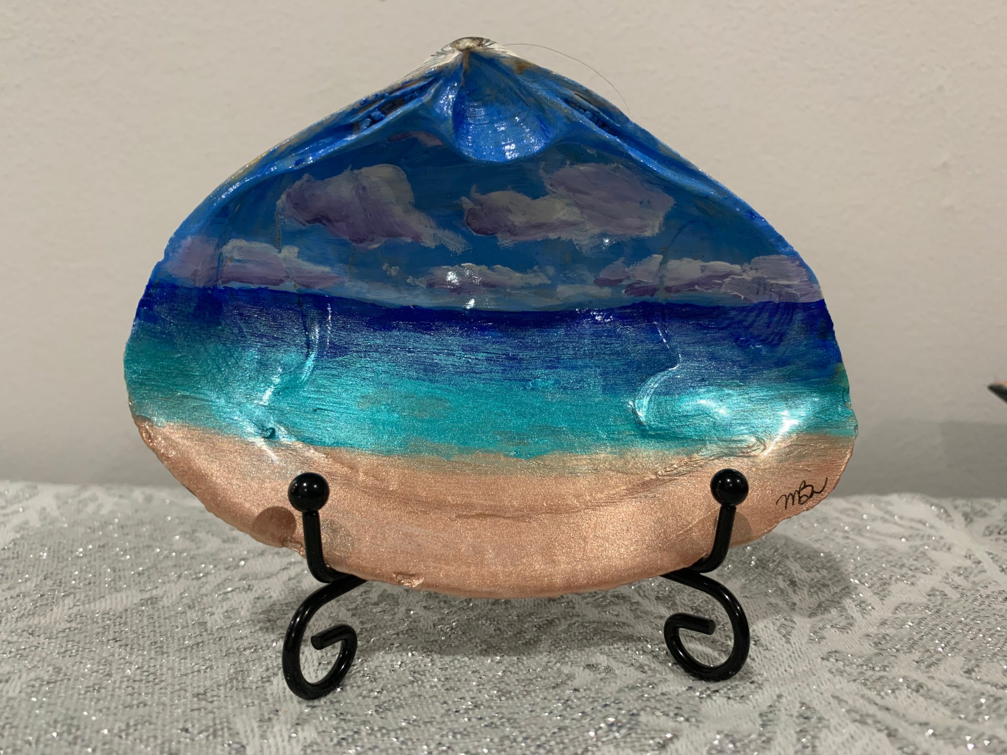 Ocean Shell (hand painted)
