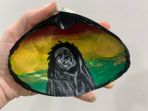 Bob Marley Shell (hand painted)