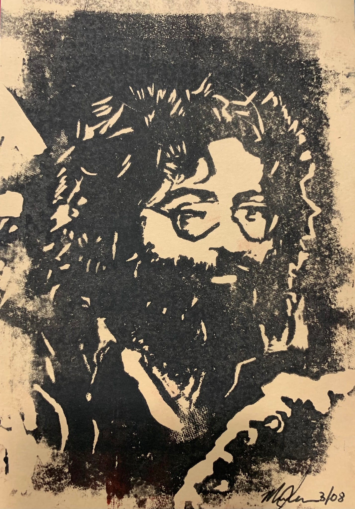 Jerry Garcia Original Print