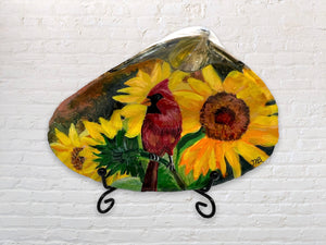 Sunflower cardinal shell